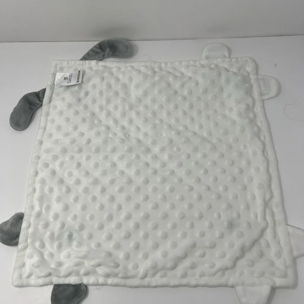 DaysU Baby Lovey Security Blanket Soft Minky Dots Embroidered Comfort Toy 15X15